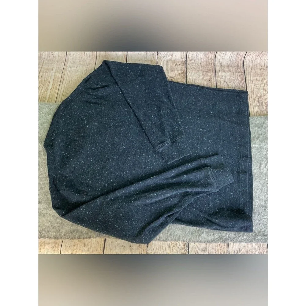 J. Crew Men's Navy Heathered Henley Knit Sweater 100% Cotton Size M